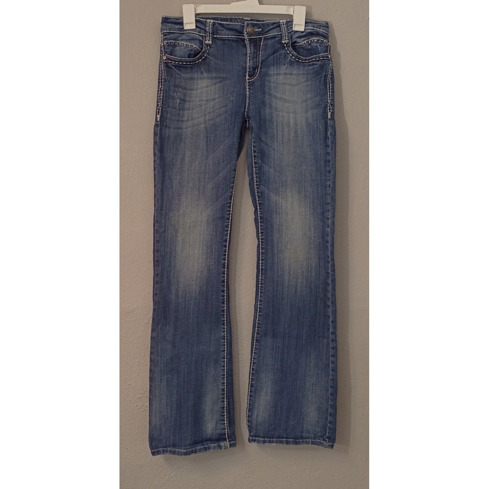 CELLO Women's‎ Med Wash Jeans Boot Cut Pants Size 15 Y2K